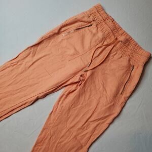Athleta Women's Size 6 Cabo Linen Jogger Lightweight Pant Light Orange 530642